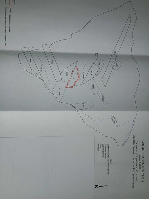 Vand teren extravilan - Comanca (Băile Olanesti - jud. Valcea)