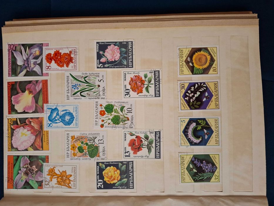 Продам альбом с марками(Тема: Цветы,бабочки,грибы...