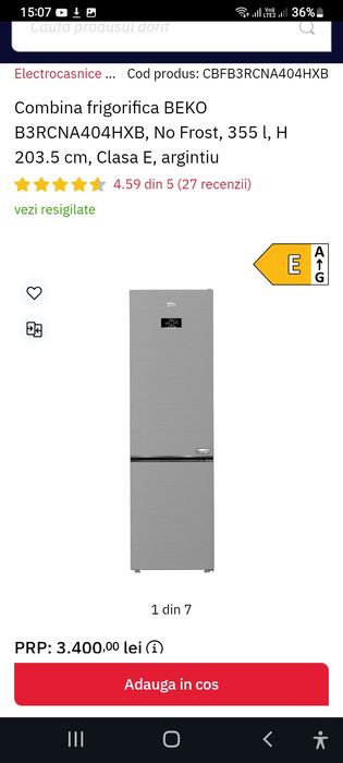 Frigider beko,folosit doar 2 luni