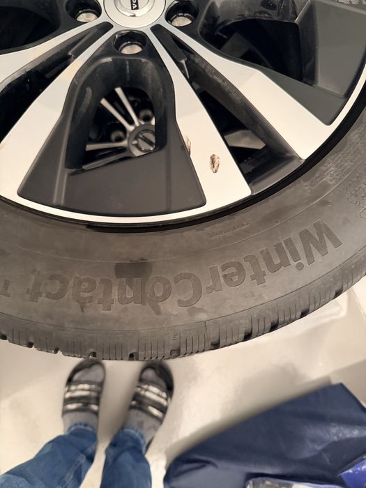Set 4 Jante originale volvo XC60 + cauciucuri de iarna continental