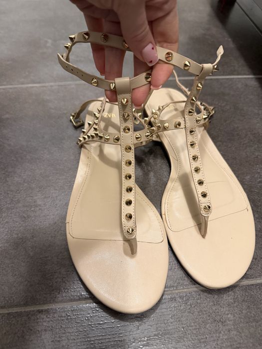 Сандали Зара, Цикламени и черни Eспадрили Jenny Fairy,Stradivarius