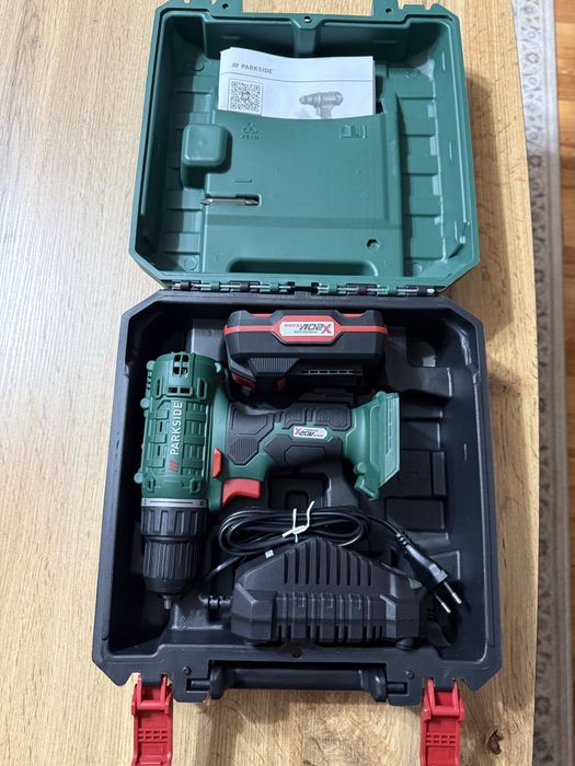 Masina de gaurit Parkside cu acumulator si incarcator