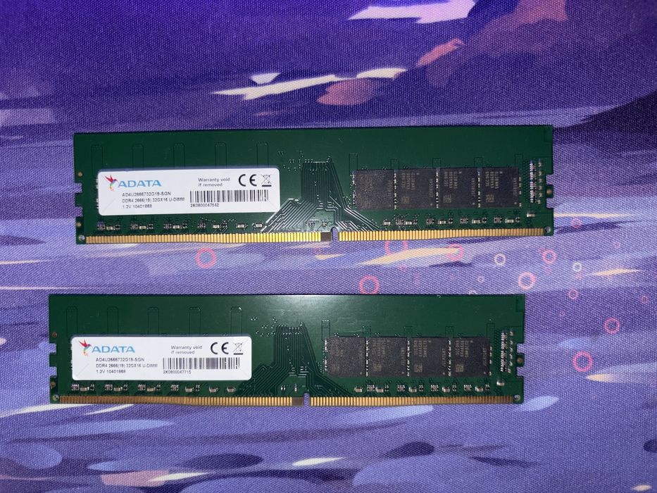 Adata DDR4 32gb 2666mhz в наличии 3 шт