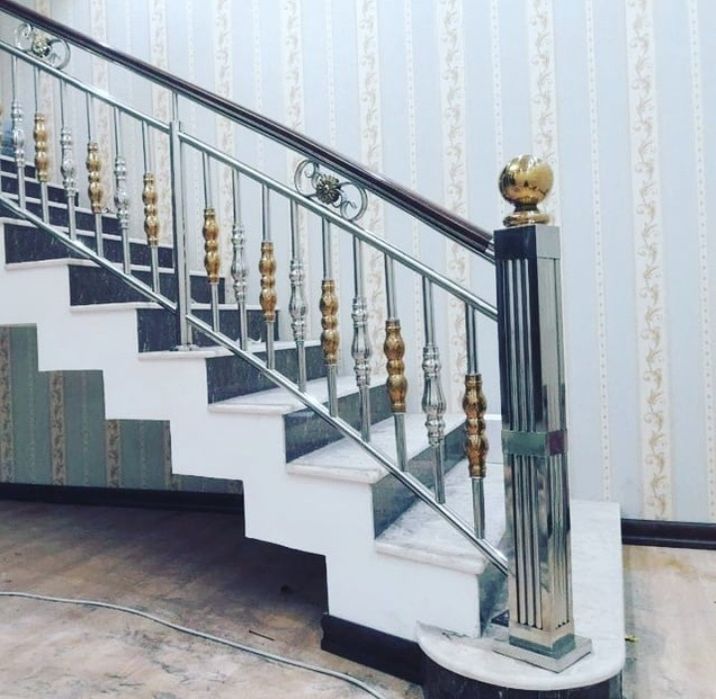 Перила из нержавейки стали .