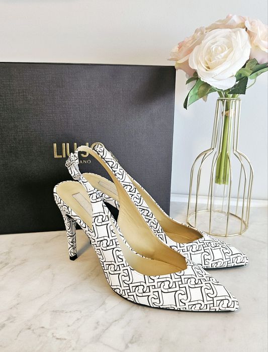 Обувки в черно и бяло "Liu jo'