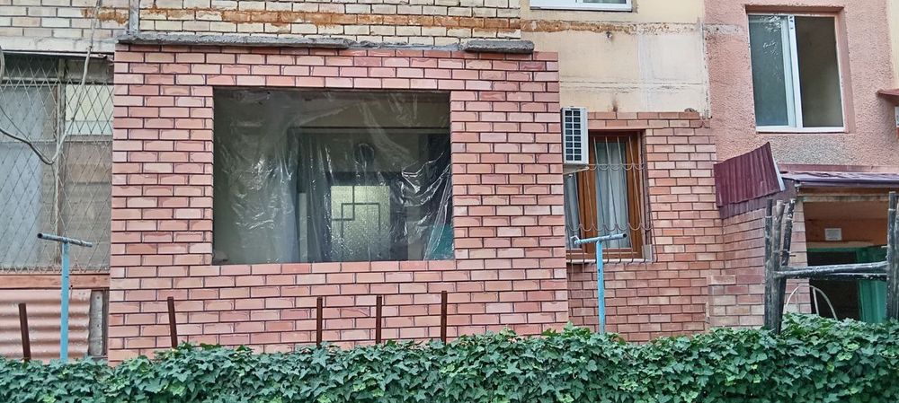 Balkonga g'isht teramiz.Kladka Керпичная кладка