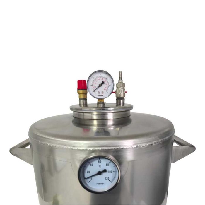Autoclav 70L pentru fabricarea conservelor  Inox alimentar AISI 304 NOU Garantie 24 luni Livrare rapida
