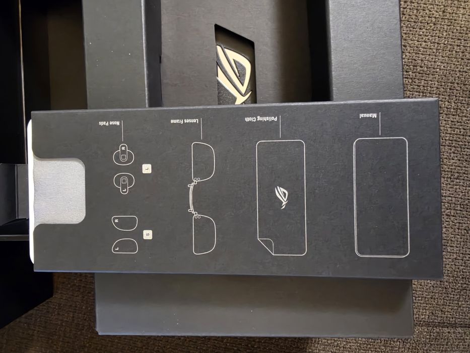 Продавам смарт очила Asus ROG Xreal R1-N размер
