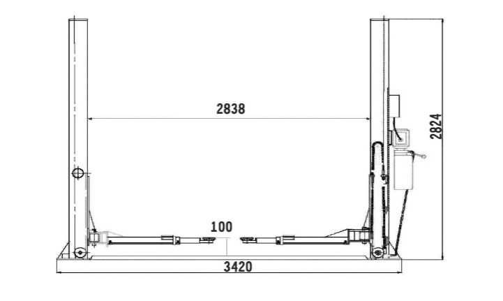 ELEVATOR Hidraulic Atelier HCT2.5AL40