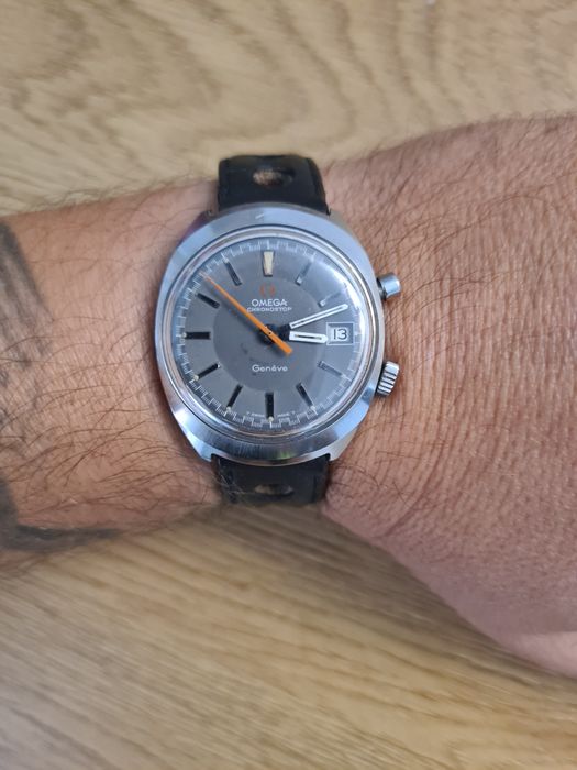 Ceas Vintage Omega Genève Chronostop Date Ref. 146.009 (Anul 1969)