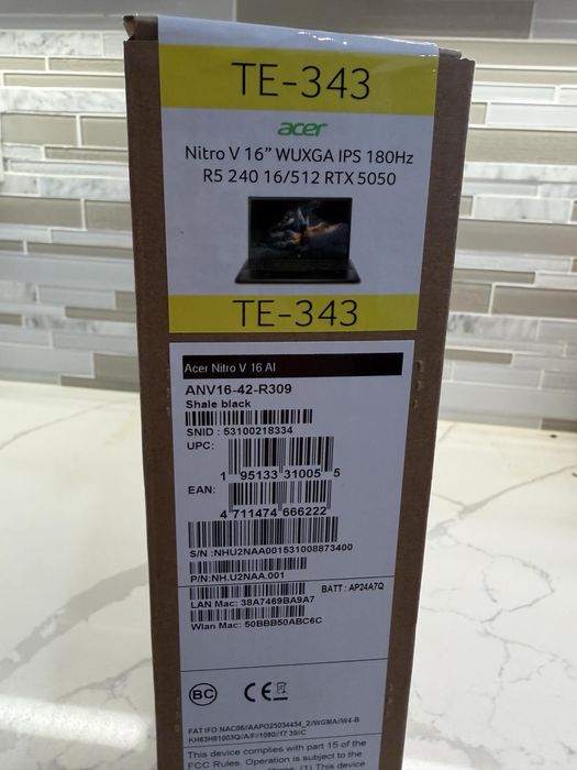 *ЧИСТО НОВ* Acer Nitro v16 RTX5050