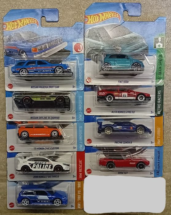 Чисто нови метални колички на Хот Уилс/Hot Wheels 1:64!