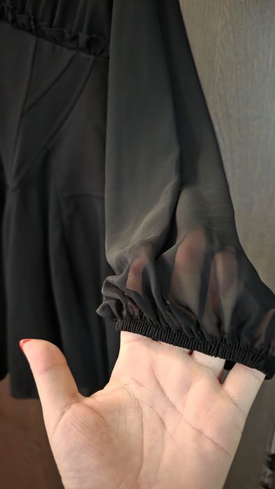 Rochie neagra voal M