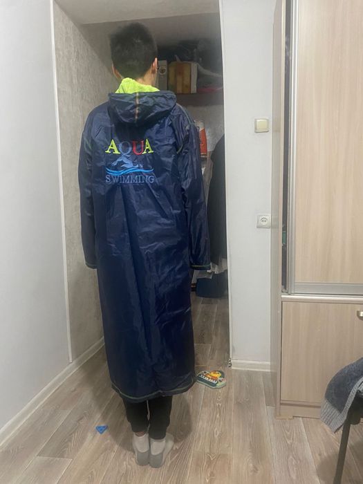 Махровый халат (дождевик)