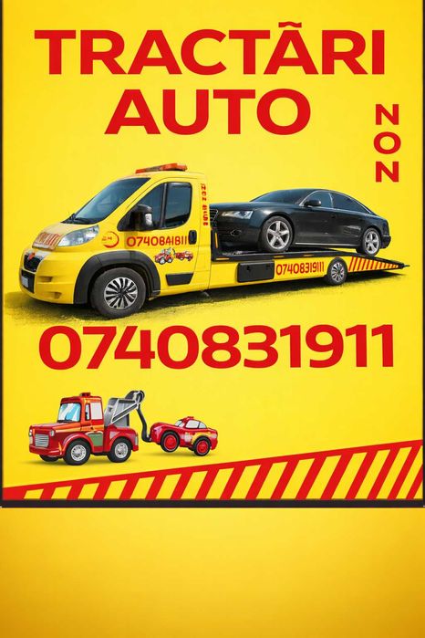 Tractari auto O74O831911 platforma auto,vulcanizare,Pitesti,A1NON STOP