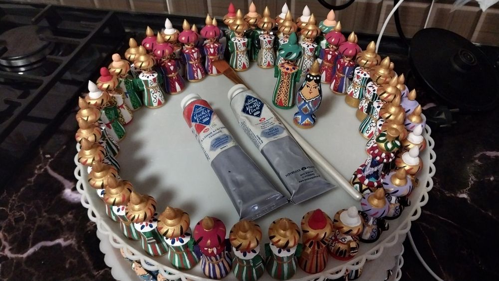 Сувенир калам, шахмат доналари