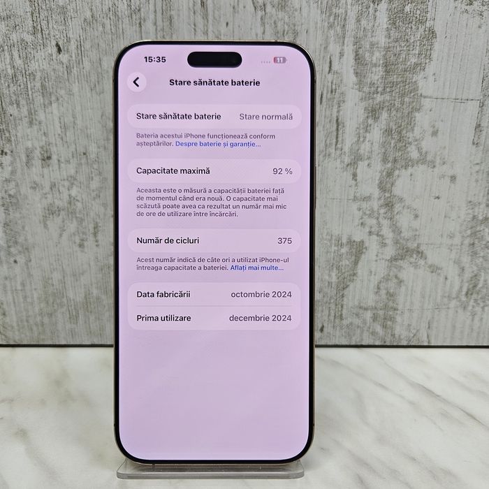 IPhone 16 Pro Max 256GB 92% Desert Zeus Amanet Vitan 4149