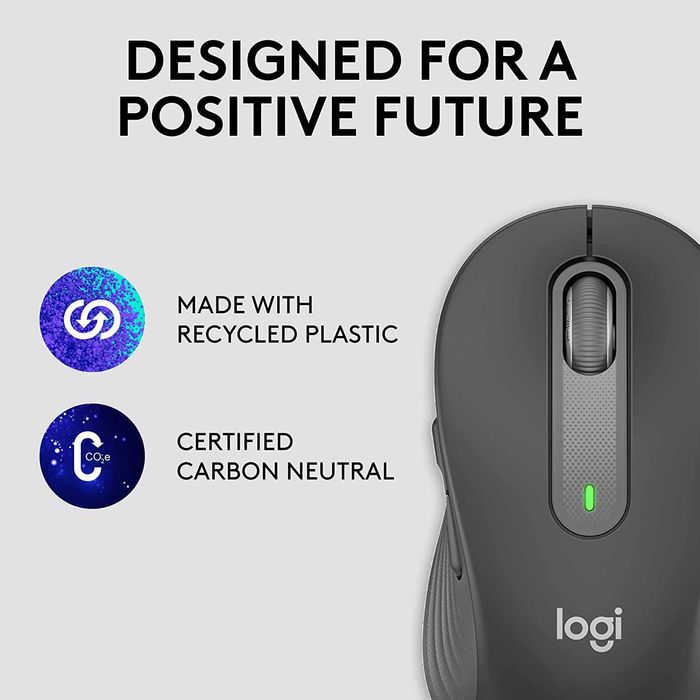 Logitech M650 L Signature безжична компютърна мишка,2,4GHz и Blutooth
