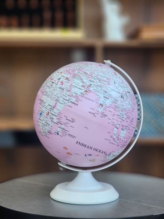 Этот роскошный черно-золотой глобус станет настоящим украшением любого