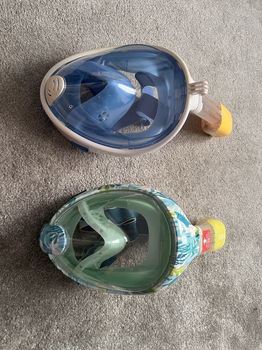 Mască snorkel Subea Easybreath si labe inotatoare