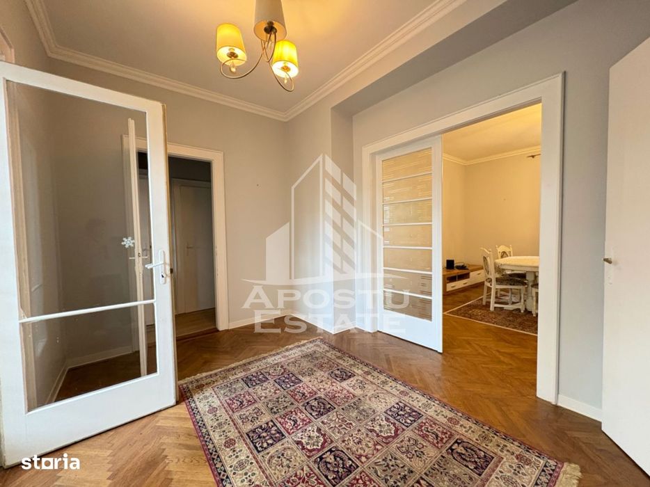 Apartament 3 camere, etaj 1,  renovat in Timisoara zona Balcescu.