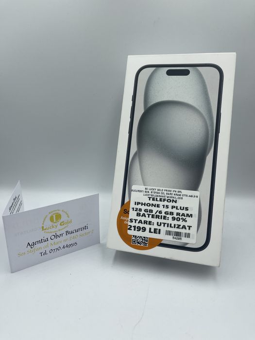 Iphone 15 Plus 128GB / 90% Bat FACTURA/GARANTIE #54205