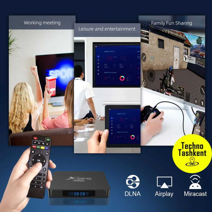 X96Q Pro  2/16gb +Proshivka Full Tv Box Smart Box (Dostavka Bor)