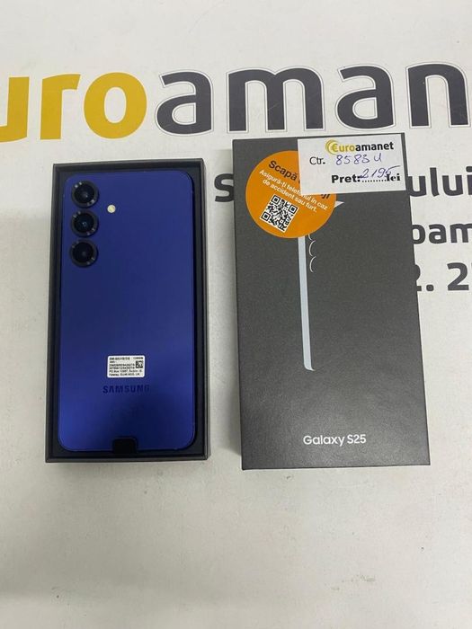 Telefon mobil Samsung Galaxy S25, Dual SIM, 12GB RAM, 128GB (nou) -N2-