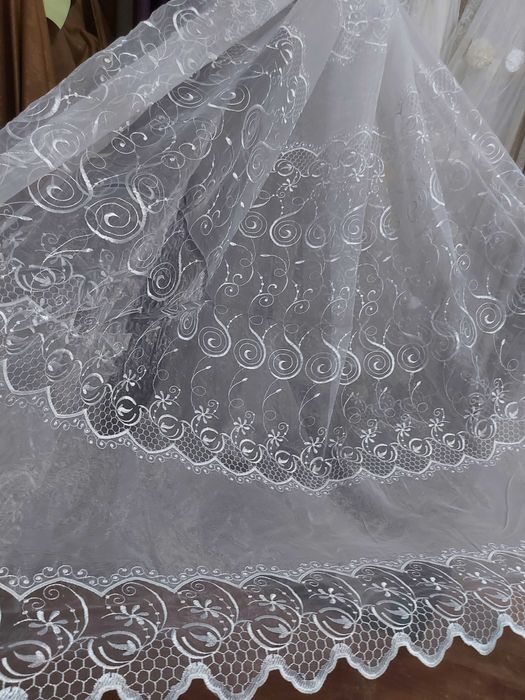Пердета тюл с бродерия