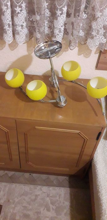 Lustra TINKER cu 2 brate si 4 abajururi