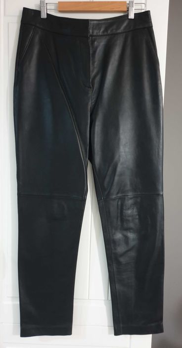 Кожен панталон Massimo Dutti