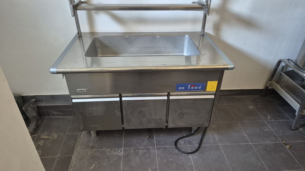 Vitrina  calda de inox