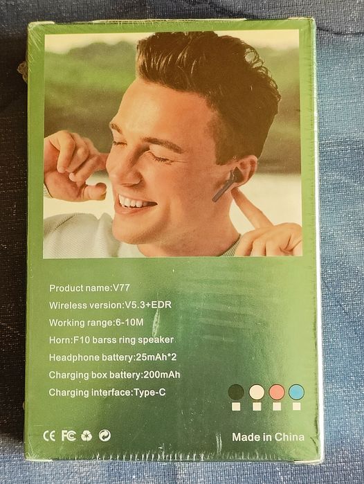 Слушалки V77 Bluetooth - чисто нови