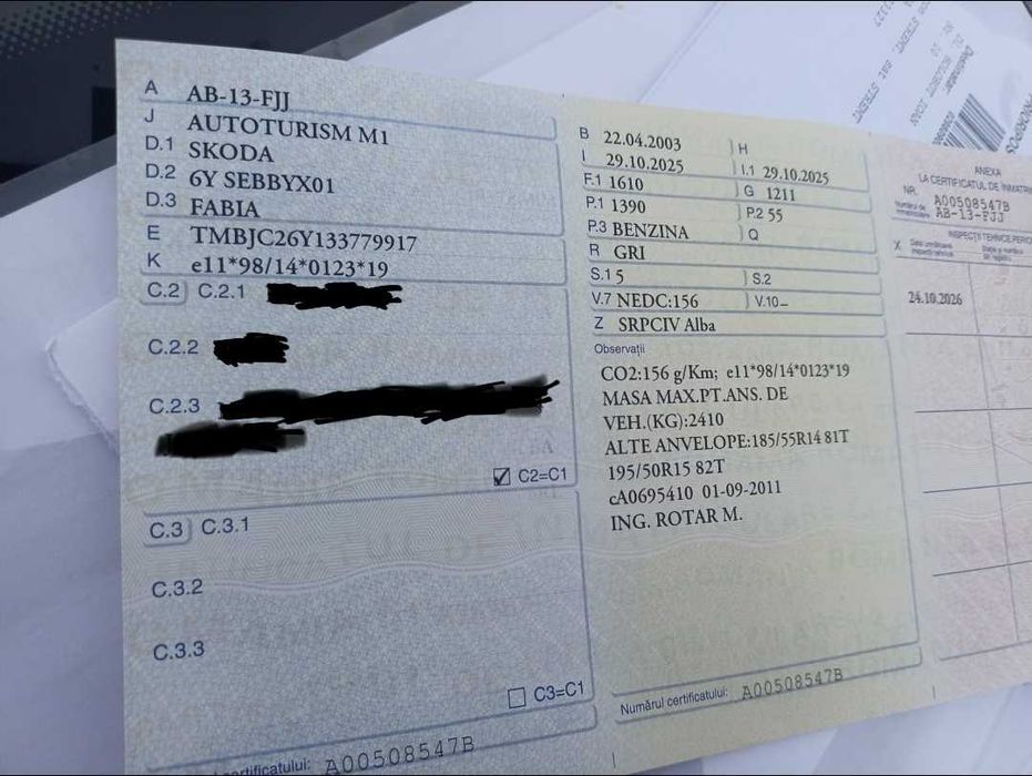 Vand Skoda Fabia