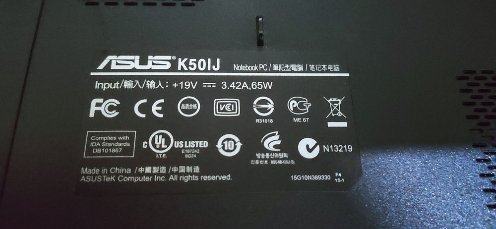 Ноутбук Asus K50 IJ