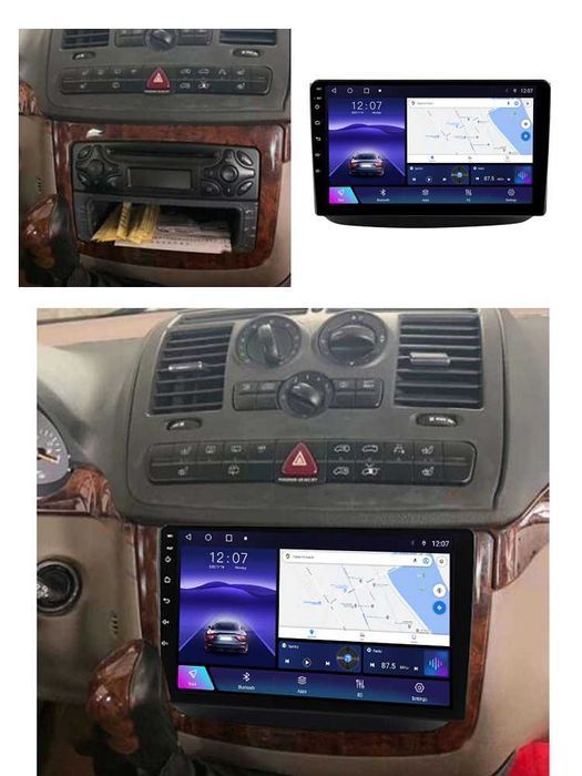 Navigatie Android 14 Mercedes VITO 2011 - 2015 1/8 Gb CarPlay + CAMERA
