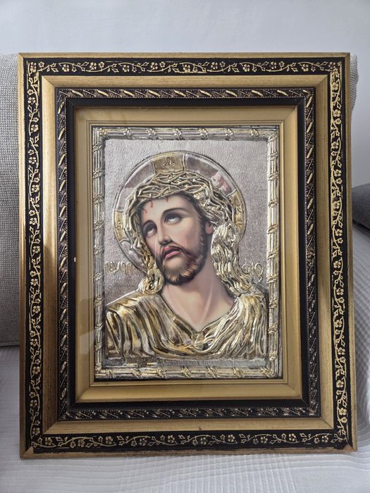 Icoană din argint , originală. Este sfinVând Icoană din argint , origi