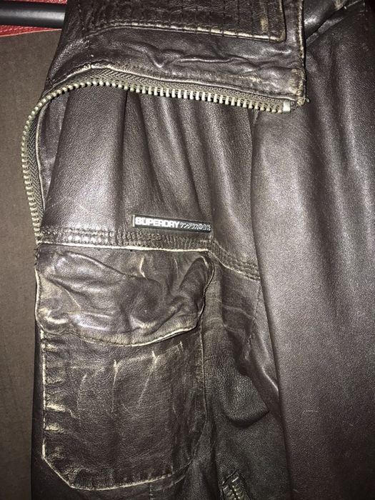 Super Dry Japan:Rayan Bomber естествена кожа