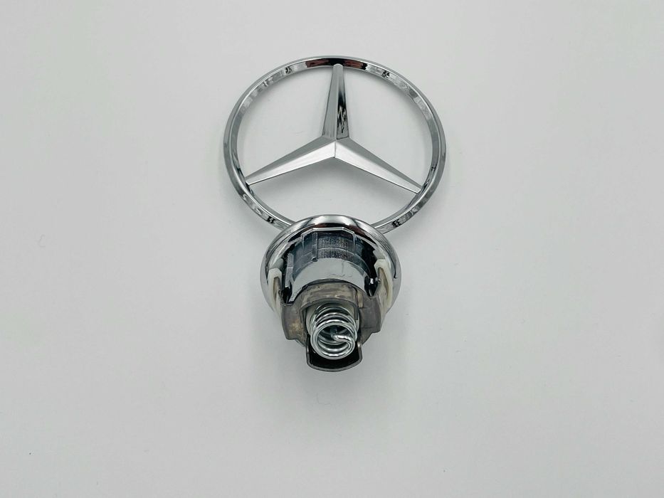 Emblema compatibila capota Mercedes crom/albastru