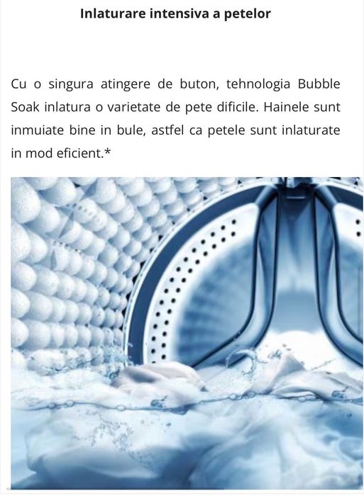 Masina de spalat rufe Samsung Eco Bubble AddWash WW70K5410UW/LE, 1400 RPM, 7 kg, Inverter, Clasa A+++, Alb