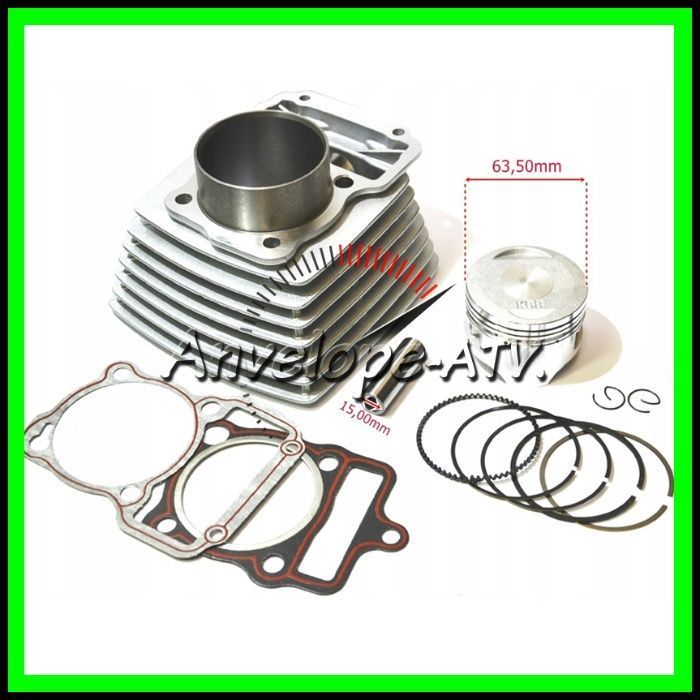 CILINDRU ATV 200 Aer Piston 63.5MM - Zongshen SHINERAY Bashan Honda