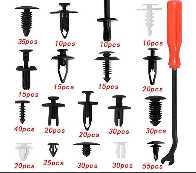 Универален комплект щипки 421 бр за автомобил Кори Лайсни Панели Табло