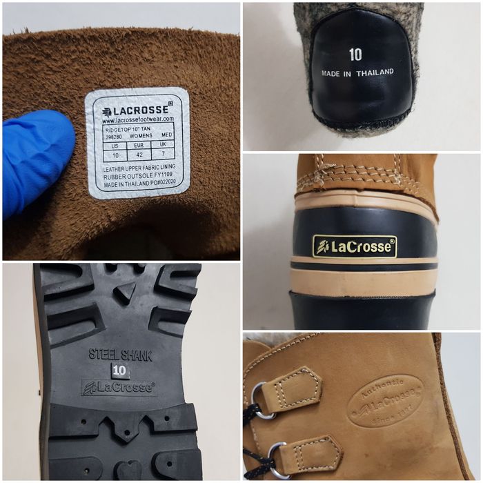 Cizme de zăpadă La Crosse ca SORE ghete iarnă, piele naturală lână 42