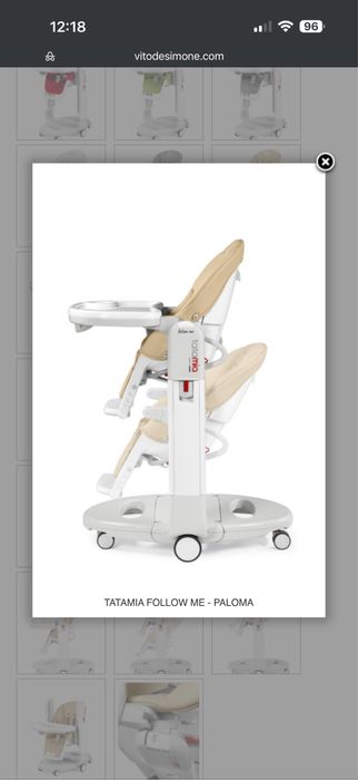 Стол за хранене/люлка peg perego tatamia follow me