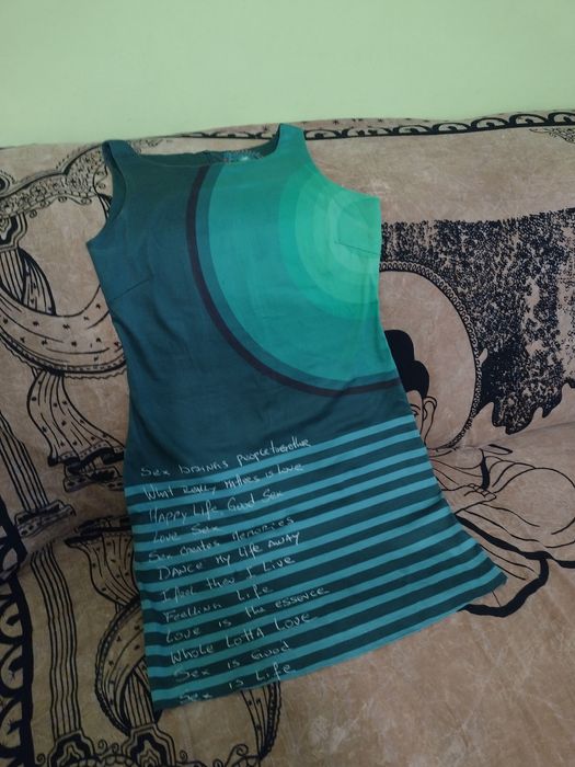 Rochie desigual verde S