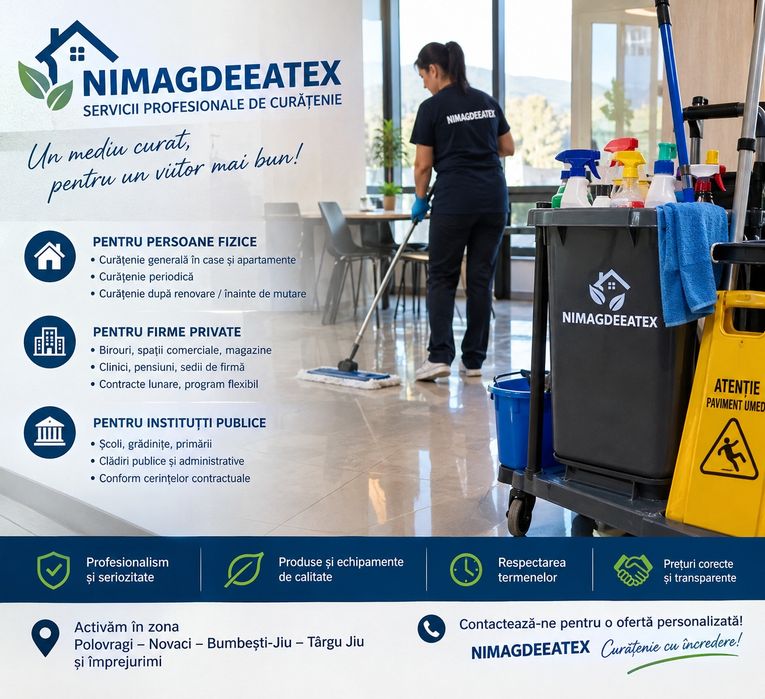 NIMAGDEEATEX – Servicii profesionale de curățenie