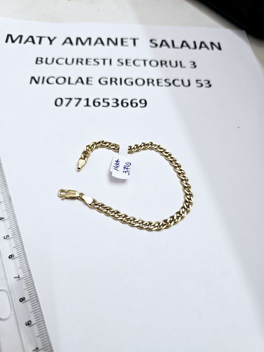 Vand bratara dama din aur 14 k 3.71 g cod 393