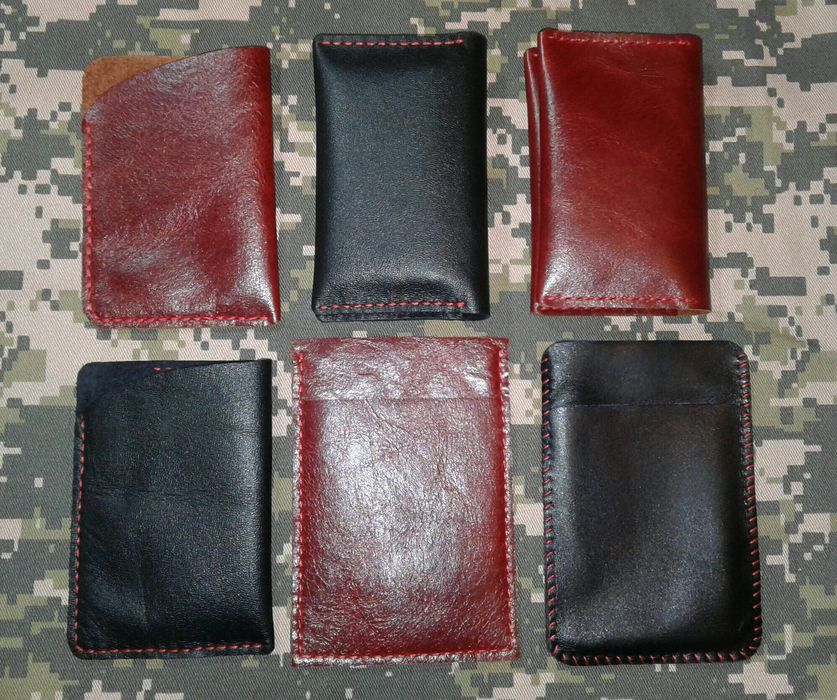 Мини кошелёк кожа картхолдер