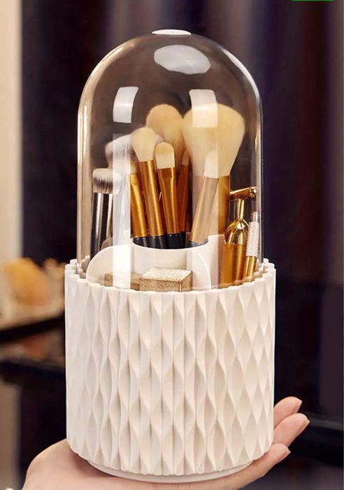 Перлен Огранайзер за грим , козметика , четки , кутия за съхранение