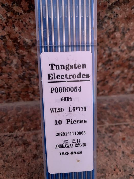 Вольфрамовые электроды WL20